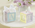 Baby Shower Favor - Baby Block Candle