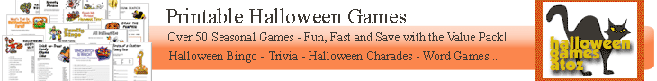 Printable Halloween Party Games