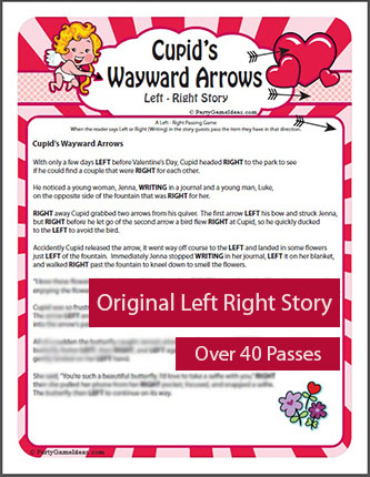 Valentines Day Left Right Story - Cupid's Wayward Arrows