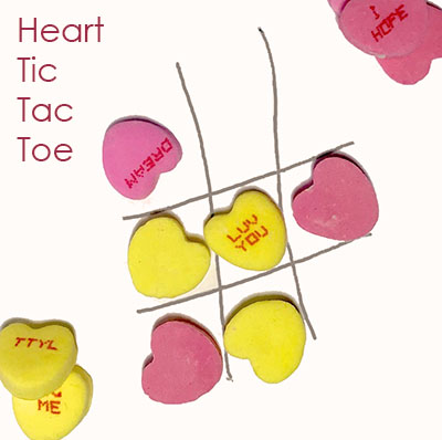 Candy Heart Tic Tac Toe
