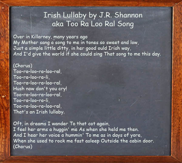 Irish Lullaby - Too Ra Loo Ral Song