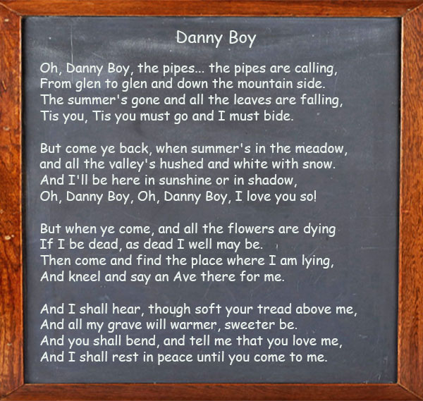 Danny Boy - Song Lyrics