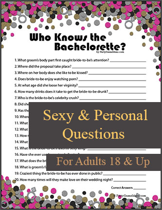 Who Knows the Bachelorette - Printable Bachelorette Party Game