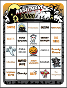 Halloween Nightmare Bingo