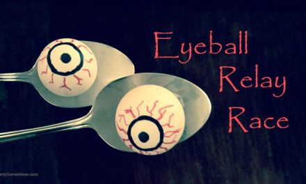 Halloween Eyeball Relay Race