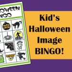 Kids Halloween Image Bingo
