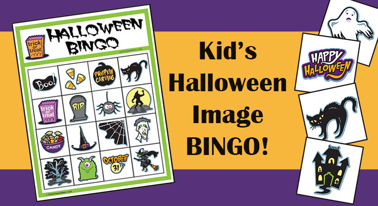 Kids Halloween Image Bingo