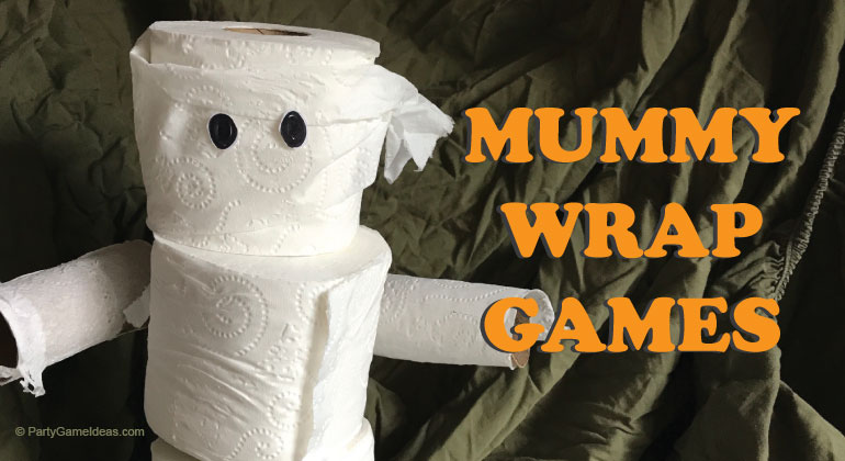 4 Mummy Wrap Halloween Games