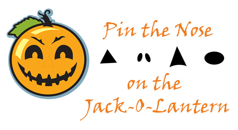 Pin the Nose on the Jack-O-Lantern