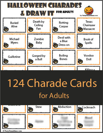 124 Halloween Charades for Adults