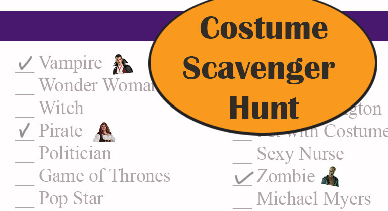 Costume Scavenger Hunt