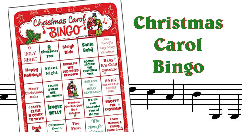 Christmas Carol Bingo Cards
