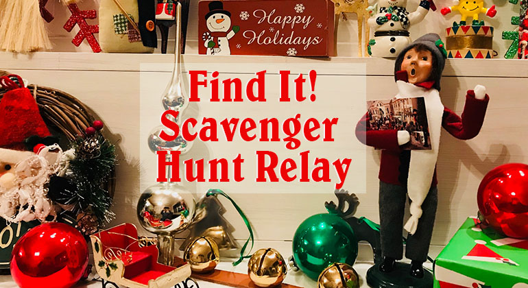 Find It Christmas Scavenger Hunt Relay