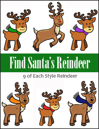 Find Santa's Reindeer Scavenger Hunt Game