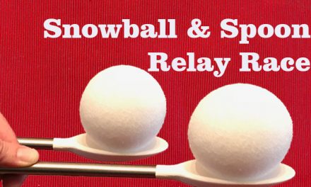 Snowball and Spoon Relay Race