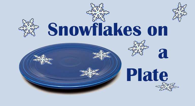 Snowflakes on a Plate