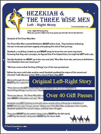 Three Wise Men Left Right Gift Passing Story