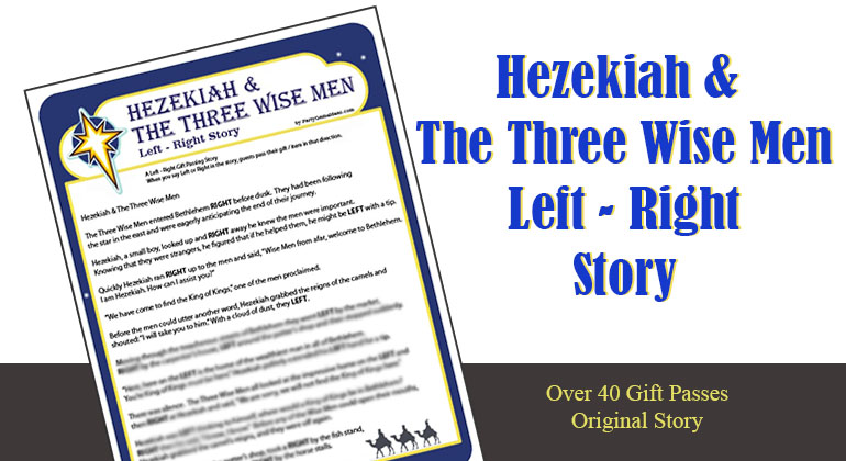 Three Wise Men Left Right Gift Passing Game - Bible Story