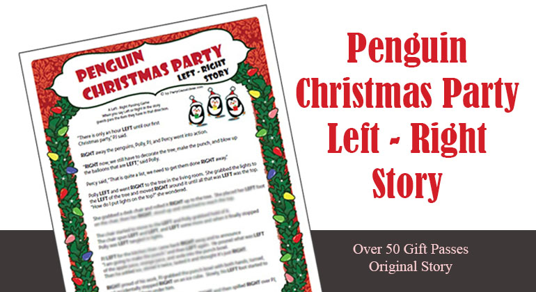 Penguin Christmas Party Left Right Game