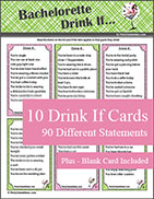 Printable Bachelorette Party Drink If Game