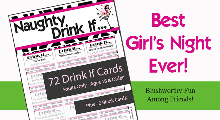 Drink If Game for Galentines Day Party Games Naughty Bachelorette Games Printable Ladies Night Drinking Games for Adults Girls Night Out PL2