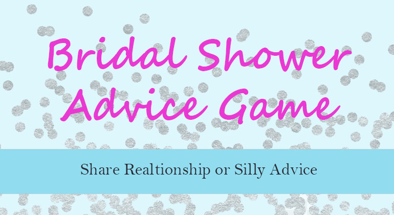 Bridal Shower Advice Game