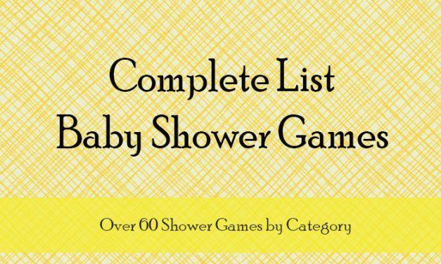 Baby Shower Game List