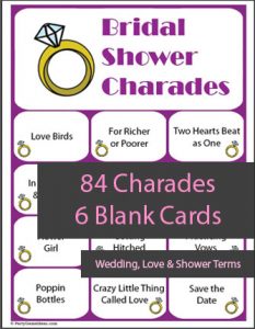 84 Bridal Shower Charades