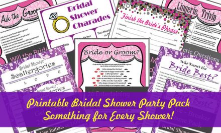 Bridal Shower Printable Party Pack