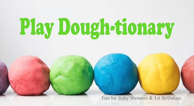 Play Dough-tionary Baby Shower Game