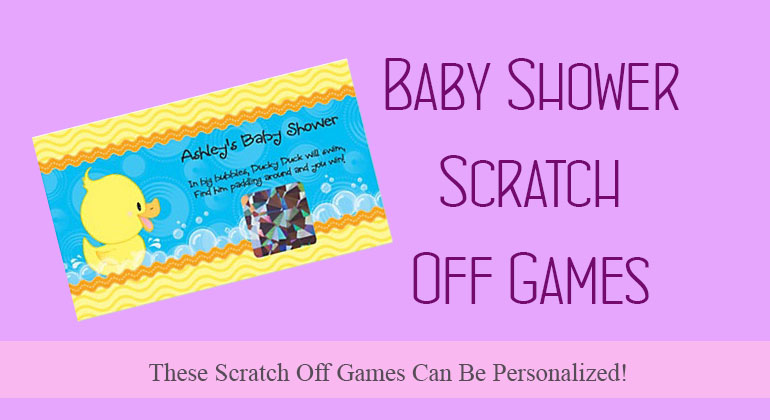 Baby Shower Scratch Off Games