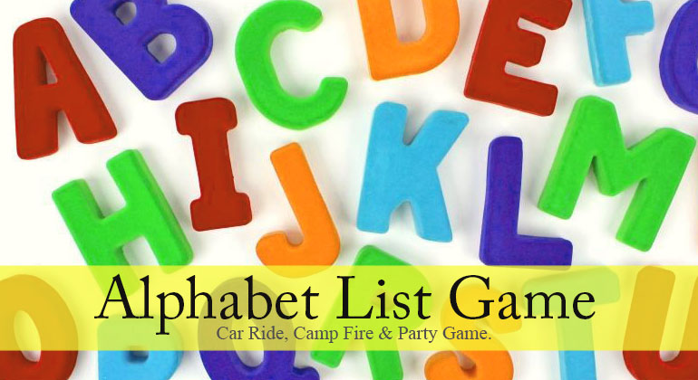 Alphabet List Game
