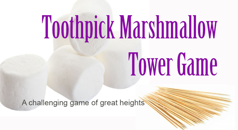 Toothpick Marshmallow Tower Game