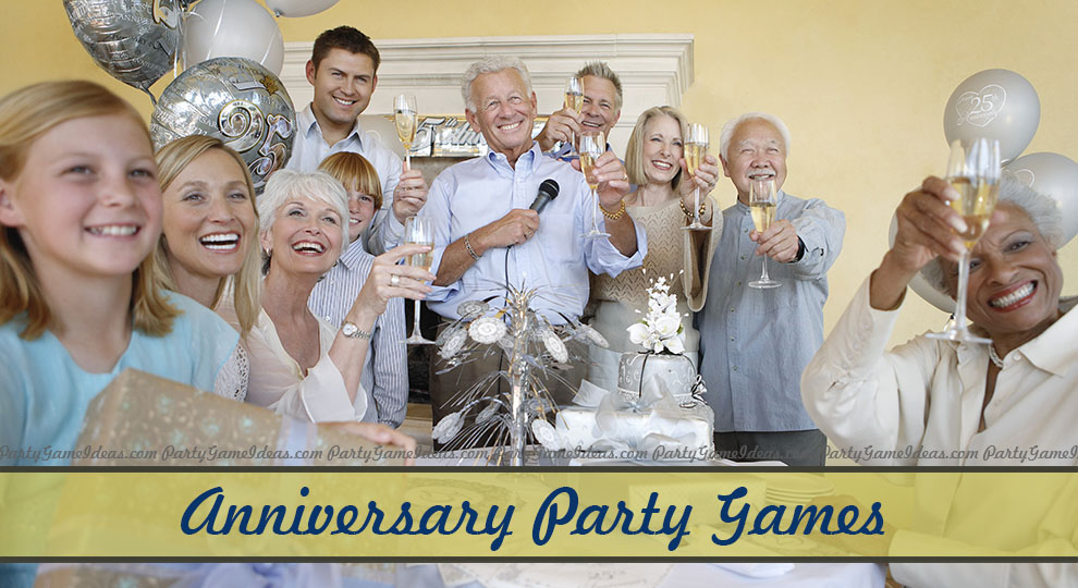  Anniversary  Party  Games  for 10th 25th 50th Wedding  
