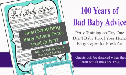 Bad Baby Advice Game and Cards