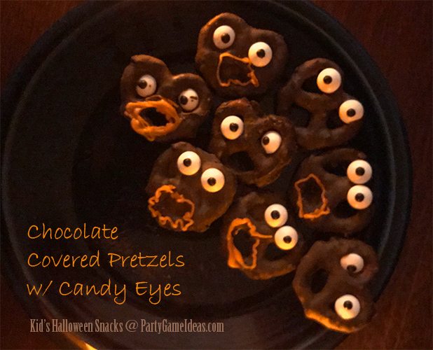 Halloween Chocolate Covered Pretzels