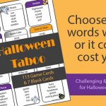 Halloween Taboo Game Cards