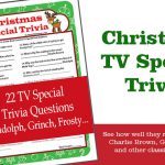 Christmas Cartoon Trivia Game – Rudolph, Grinch, Frosty