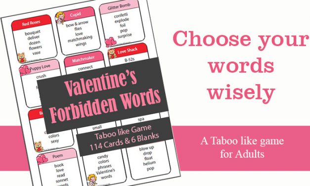 Valentines Taboo Like Game Forbidden Words