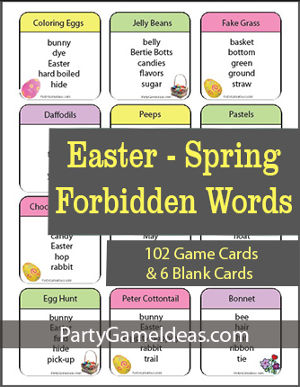 Easter Spring Taboo Like Party Game