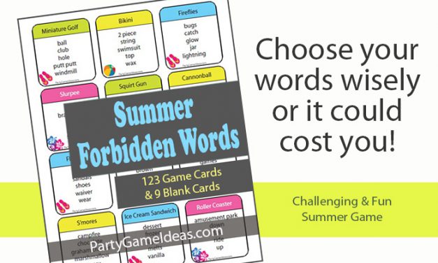 Summer Forbidden Words Game – Taboo Like Game