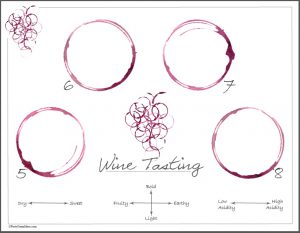 Wine Tasting Placemat