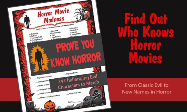 Horror Movie Madness Trivia Game