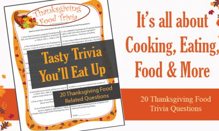 Thanksgiving Food Trivia Game