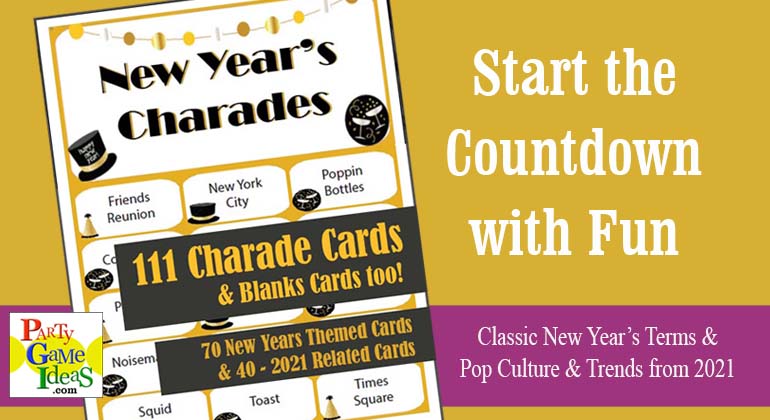 New Years Charades Party Game
