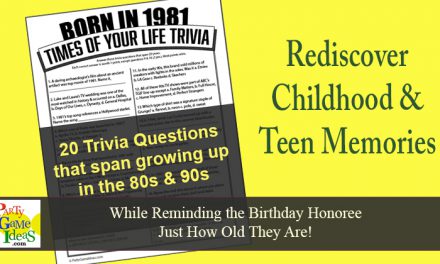 Born in 1981 Birthday Trivia Game