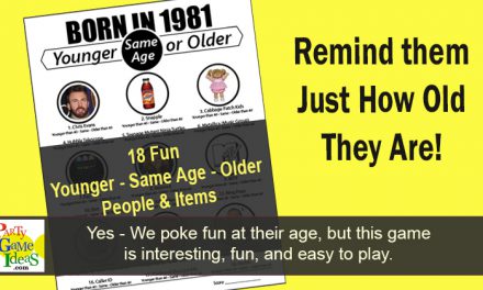 Younger or Older Game Born in 1981