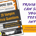 Vampire Trivia Questions Printable Game