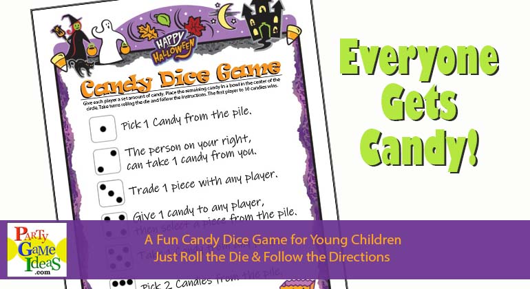 Halloween Candy Dice Game