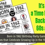 60th Birthday Born in 1962 Party Games